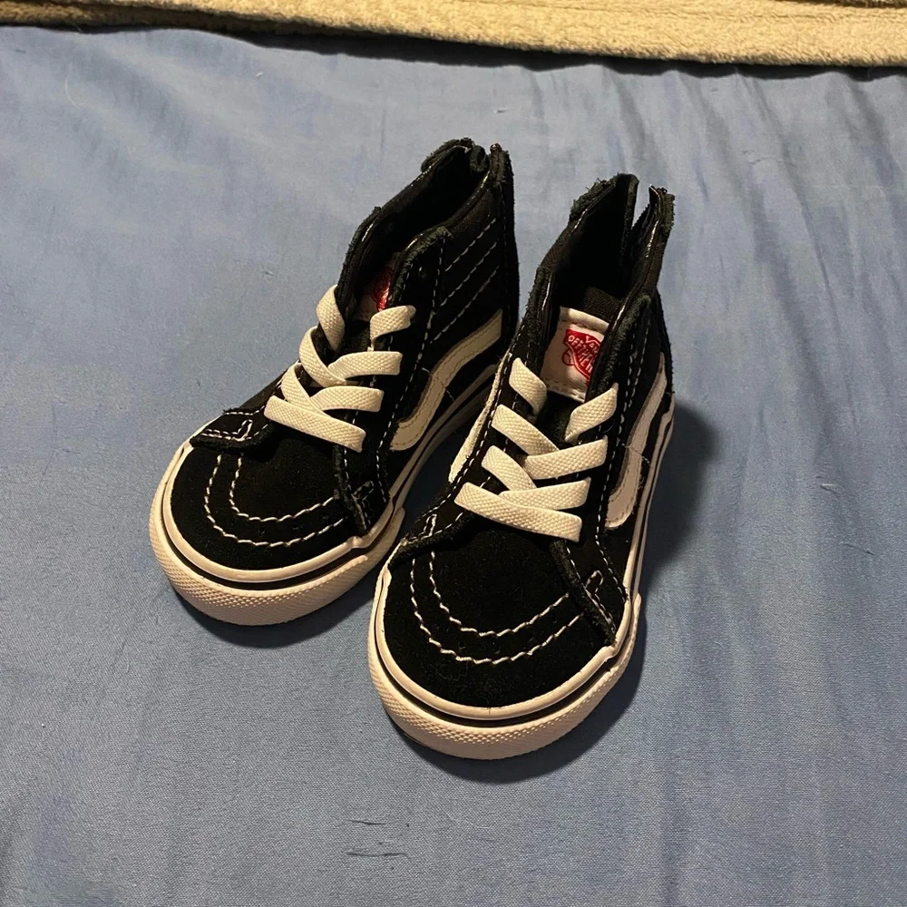 Vans Black and White Kids' High-Tops